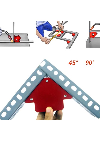[ayak Izi] 25-Lbs 9087-1 Manyetik Kaynak Tutucu - Çoklu Açılar Için Ok Şekli (Yurt Dışından)
