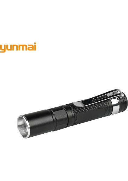 Mini LED El Feneri Zoom 7W Q5 2000LM Su Geçirmez Lanterna LED Zumlanabilir Torch Aaa Pil Avcılık Için Güçlü Led-Siyah (Yurt Dışından)