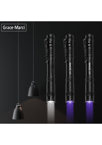 Taşınabilir Mini 3 W LED Uv Penlight Ultraviyole Kalem Işık El Feneri Tutkal Kür Pet Idrar Tespit Kullanımı Aaa Pil Için Klip ile (Yurt Dışından)