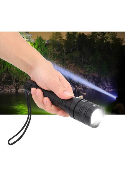 LED El Feneri Alüminyum Alaşımlı Açık Hava Su Geçirmez El Feneri Torch Kamp Koşu Balıkçılık Için (Yurt Dışından)