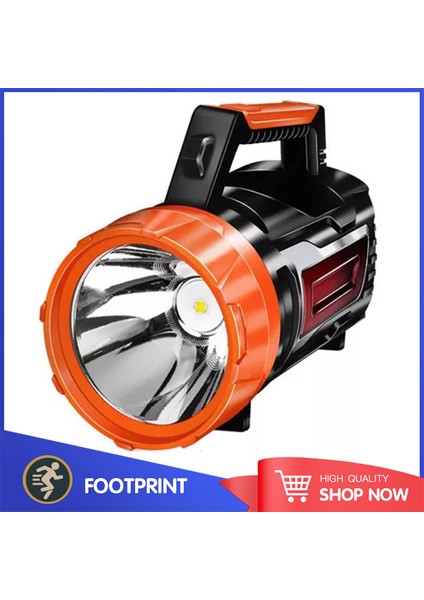 Warsun Çok Fonksiyonlu El Feneri Güçlü Işık El Feneri Uzun Menzilli Taşınabilir Projektör Enerji Üretimi El Feneri (Yurt Dışından)