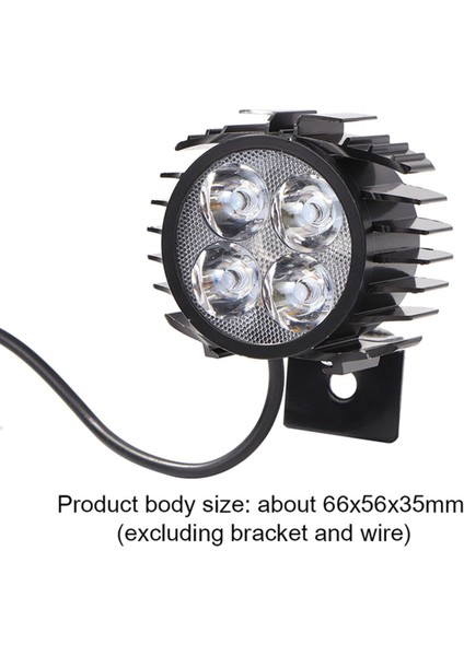 LED Elektrikli Bisiklet 2'si 1 Arada Korna Far Katlanır Su Geçirmez (Yurt Dışından)