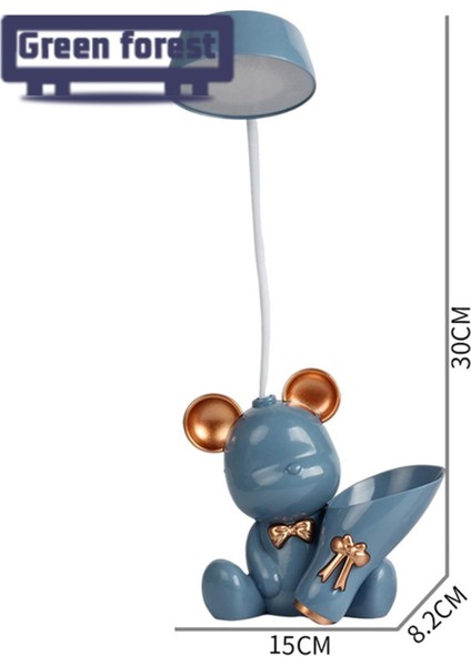 Yeşil Orman LED Okuma Lambası Yaratıcı Şekil Karikatür Ayı Kalemtıraş ile LED Gece (Yurt Dışından) fiyatları