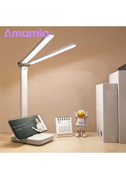 Amamia Başucu Lambası Şarj Edilebilir Öğrenci LED Okuma Lambası Masaüstü Aksesuarları (Yurt Dışından) indirimleri