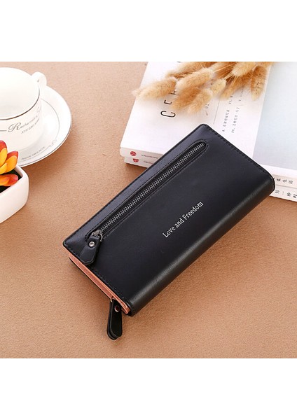 Lüks Kadın Cüzdan Kart Tutucu Moda Bayan Çantalar Çanta Para Bozuk Para Cüzdanı Kadın Debriyaj Uzun Fermuarlı Cüzdan Çanta Çanta Cep (Yurt Dışından)
