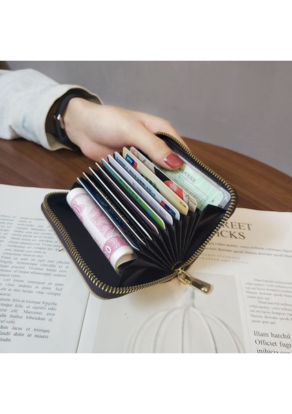 Yeni Kadın Süper Ince Yumuşak Cüzdan Kredi Kartı Anti-Manyetiklik Giderme Çanta Kart Sahipleri Moda Kadın Fermuarlı Çoklu Kart Büyük Kapasiteli (Yurt Dışından) fiyatları