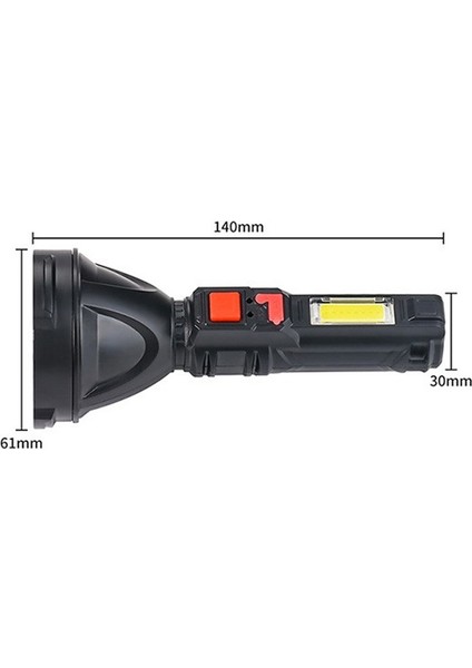 Yenı Güçlü LED El Feneri USB Şarj Edilebilir Su Geçirmez Ultra Parlak Taktik Işık En Iyi Kamp/açık Hava/yürüyüş/hediye Verme/acil Durum/balıkçılık (Yurt Dışından) fiyatları