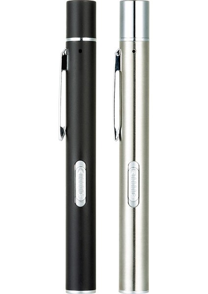 USB Şarj Edilebilir Tıbbi Kullanışlı Kalem Işık Mini Hemşirelik El Feneri LED Torch Lambası Paslanmaz Çelik Klip Cep LED El Feneri (Yurt Dışından)