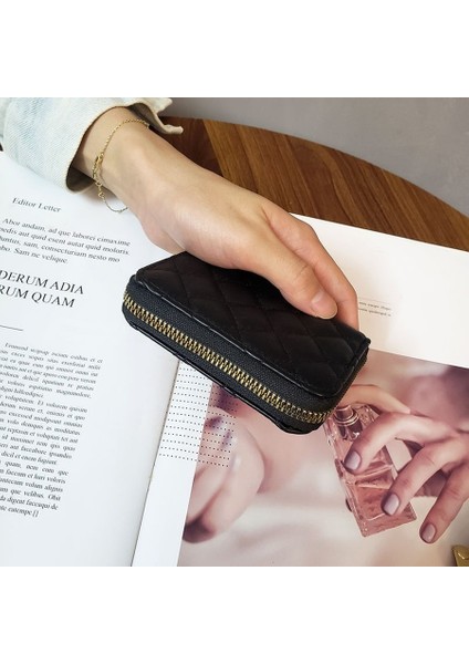 Yeni Kadın Süper Ince Yumuşak Cüzdan Kredi Kartı Anti-Manyetiklik Giderme Çanta Kart Sahipleri Moda Kadın Fermuarlı Çoklu Kart Büyük Kapasiteli (Yurt Dışından) fırsatları