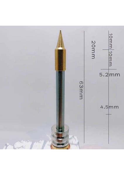 2x 50 W Xpro 510 Arayüzü Havya Ucu Kablosuz Şarj Havya Ucu Lehimleme Rework Aksesuarları, Sivri (Yurt Dışından)