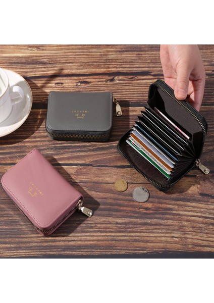Yeni Kadın Cüzdan Birçok Çok Kart Sahibi Bayanlar Küçük Çanta Fermuar Çile Kart Durumda Yüksek Kaliteli Cüzdan Kredi Kartı Çantası Çanta (Yurt Dışından)