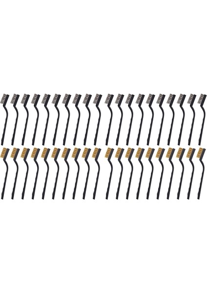 Hyqzltca 40 Adet Tel Fırça Metal Fırça Temizleme Kaynak Cürufu ve Pas Çizik Fırçası Kavisli Saplı Cüruf Fırçası Tel Pas Fırçası (Yurt Dışından) indirimleri