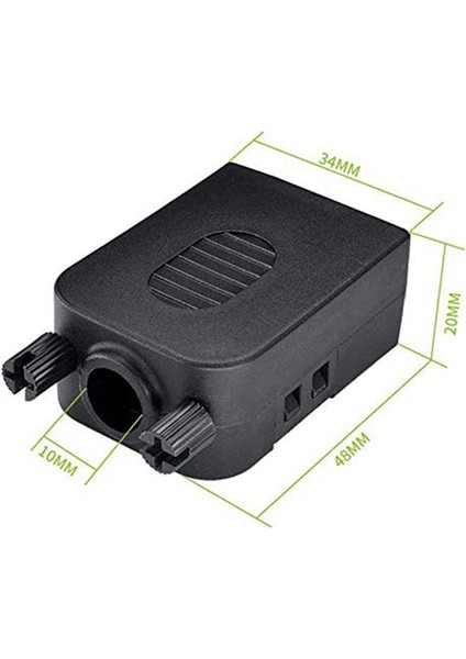 Eıtgzwas Db9 Lehimsiz Konnektör RS232 D-Sub Seri 9-Pin Port Terminali Erkek Dişi Adaptör Kılıflı (1 Adet-Erkek+1 Adet-Dişi) (Yurt Dışından)