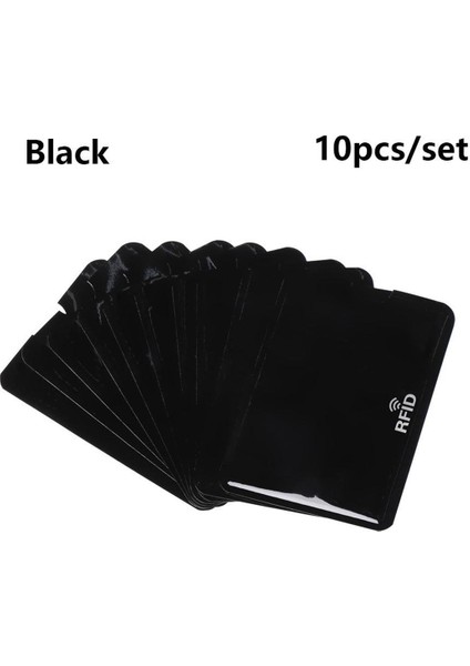 10 Adet Kredi Kartı Koruyucusu Engelleme Kart Tutucu Kol Kılıf Kapakları Koruma Banka Kılıfı Yeni (Yurt Dışından)