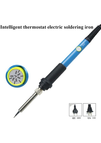 60W Elektrikli Havya Istasyonu 220V 110V Abd/ab/ingıltere Plugtemperature Ayarlanabilir Kaynak Lehimleme Ipuçları Araçları (Yurt Dışından)