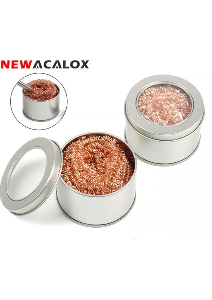 Newacalox Havya Ucu Temizleme Bakır Tel Topu Kiti Lehimleme Tutucu Tamir Araçları Kaynak Ipuçları Hızlı Temizleyici (Yurt Dışından)