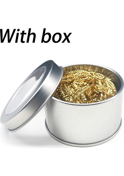 Adet Temizleme Topu Lehim Sökme Havya Örgü Filtre Temizleme Memesi Ucu Bakır Tel Temizleyici Topu Metal Cüruf Kutusu Temiz Top (Yurt Dışından) fiyatları