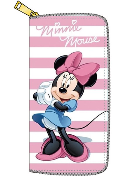 Disney Mickey Mouse Uzun Cüzdan Kadınlar Için Minnie Yüksek Kapasiteli Çok Fonksiyonlu Cüzdan Zip Bozuk Para Cüzdanı Kadın Kart Tutucu Debriyaj (Yurt Dışından)