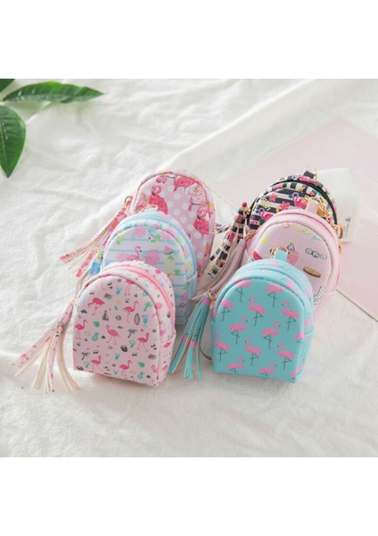 Kadın Kız Deri Küçük Mini Cüzdan Kart Tutucu Zip Bozuk Para Cüzdanı Unicorn Çanta Tuşları Kese Çocuklar Noel Yeni Yıl Hediyeleri (Yurt Dışından) fırsatları