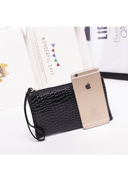 Kadınlar Için Cüzdan Pu Debriyaj Uzun Rahat Cüzdan Tahıl Bozuk Para Cüzdanı Kadın Çantası Bilek Çantaları Fermuarlı Telefon Cebi Kredi Kartı Tutucu (Yurt Dışından) indirimleri