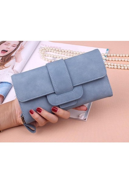 Kadın Cüzdan Mat Deri Çoklu Kart Uzun Cüzdan (Yurt Dışından) modelleri