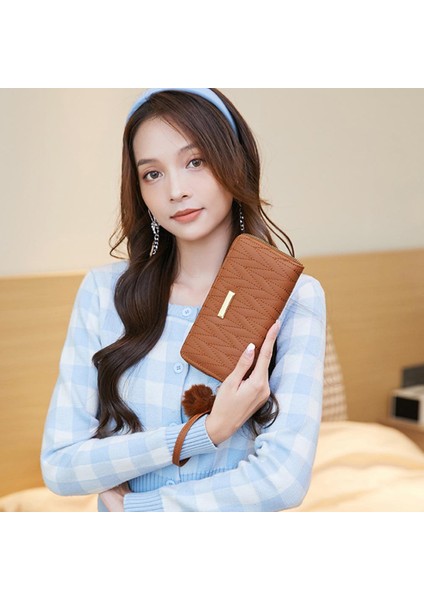 Göbeklady Kadın Pu Uzun Cüzdan Moda Işlemeli Bozuk Para Cüzdanı Çoklu Kart Yuvası Debriyaj Çanta Çanta (Yurt Dışından) fırsatları