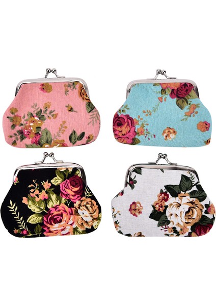 Kadın Bozuk Para Cüzdanı Çiçek Baskı Bayan Bozuk Para Cüzdanı Cep Bozuk Para Kesesi Anahtar Kredi (Yurt Dışından) modelleri