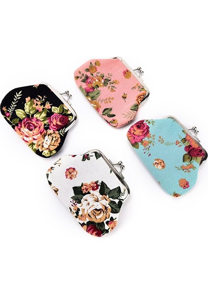 Kadın Bozuk Para Cüzdanı Çiçek Baskı Bayan Bozuk Para Cüzdanı Cep Bozuk Para Kesesi Anahtar Kredi (Yurt Dışından) fırsatları