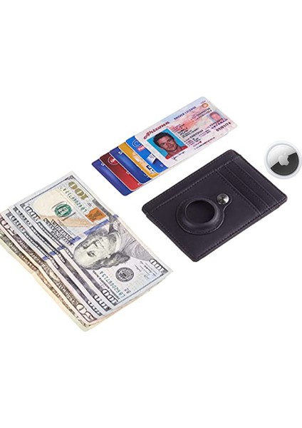 Erkekler Airtag Cüzdan Ince Basit Kredi Kartı Tutucu Airtag Durumda Anti-Kayıp Koruma Çanta Kadın Rfıd Anti Fırça Akıllı Cüzdan (Yurt Dışından) fırsatları