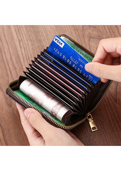 Kadın Lüks Çok Fonksiyonlu Günlük Cüzdan Çoklu Kart Yuvası Kart Tutucu Fermuar Çanta Debriyaj Pu Para Çantası Bozuk Para Çantaları Kart Sahibi (Yurt Dışından) modelleri