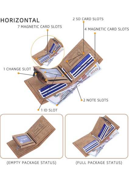 Baellerry Kısa Erkek Cüzdan Marka Fermuarlı Para Cebi Adı Özelleştirilmiş Erkek Cüzdan Yüksek Kaliteli Kart Tutucu Erkek Çantalar Cartera (Yurt Dışından)