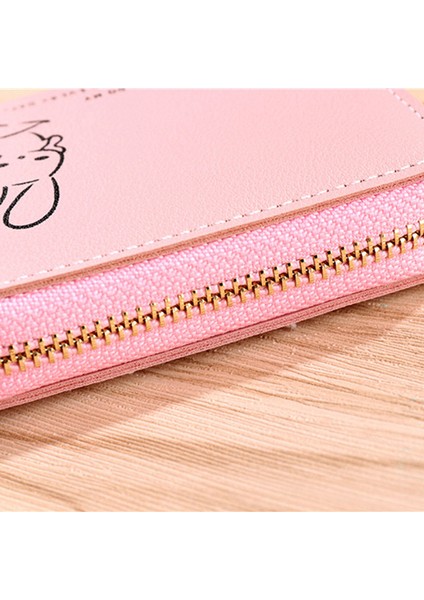 Kadınküçük Cüzdan Karikatür Tavşan Pu Deri Küçük Para Pursezipper Kart Sahibinin (Yurt Dışından) modelleri