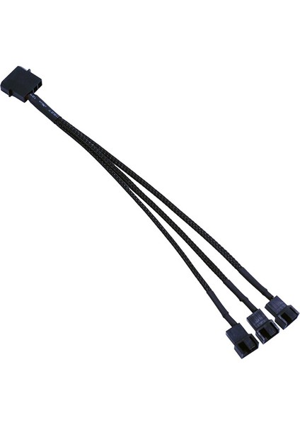 Yeni 1 Adet Splitter Siyah Kollu 26.5 cm Uzunluk Uzatma Kablosu Konektörü Yüksek Kalite 4 Pin Pwm Fan Kablosu 1 Ila 3 Yollu (Yurt Dışından) modelleri