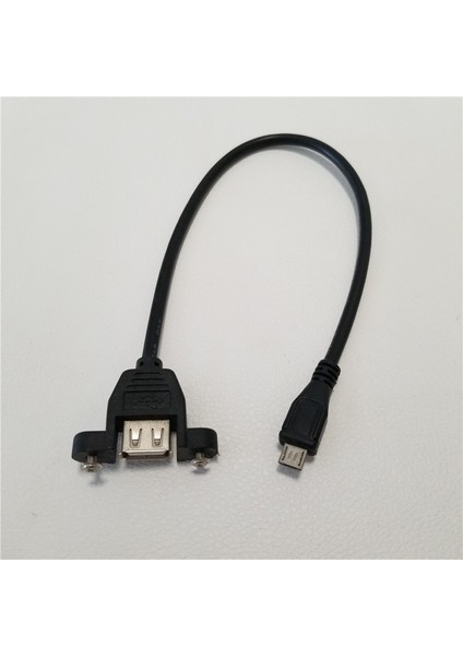 5pin Mikro B USB A Erkek Dişi Adaptör Dönüştürücü Vida Kilit Panel Montajlı Data Sync Güç Şarj Kablosu Kablosu 25 cm (Yurt Dışından) fiyatları