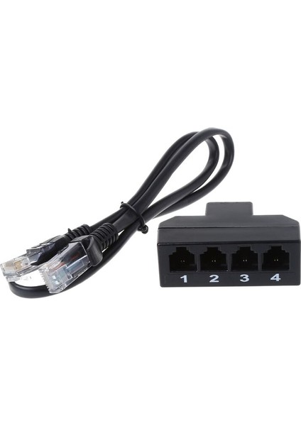 RJ11 6P4C Dişi 4 Ethernet RJ45 8P8C Erkek F/m Adaptör Dönüştürücü Kablo Telefon Perakende Satış (Yurt Dışından)