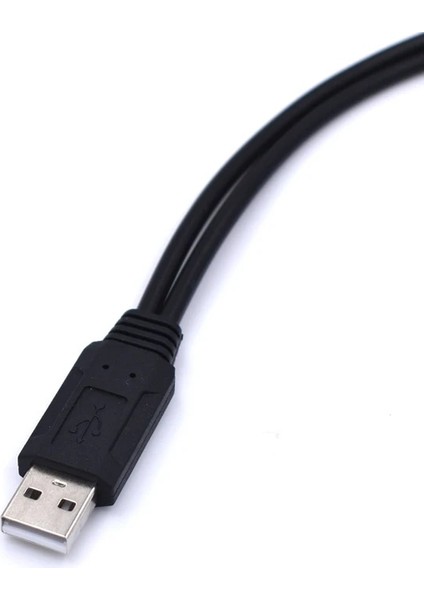 35 cm USB 2.0 Erkekten Çift USB Dişi Jack Splitter 2 Port USB Hub Şarj + Veri Kablosu (Yurt Dışından)