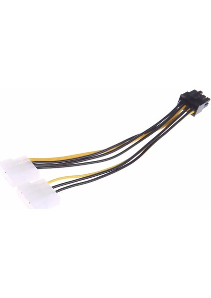 2 x 4-Pin Molex Lp4 Ila 8-Pin Pcı Express Ekran Kartı Atx Psu Güç Adaptör Kablosu (Yurt Dışından)