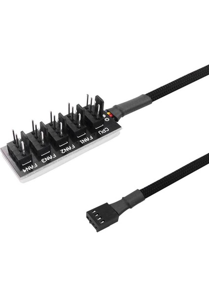 40 cm 1 Ila 5 4-Pin/3-Pin Molex Tx4 Pwm Fan Cpu Hub Splitter Pc Kasa Şasi Soğutucu Güç Uzatma Kablosu Adaptörü Denetleyici (Yurt Dışından)