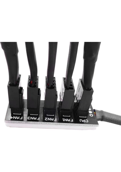 40 cm 1 Ila 5 4-Pin/3-Pin Molex Tx4 Pwm Fan Cpu Hub Splitter Pc Kasa Şasi Soğutucu Güç Uzatma Kablosu Adaptörü Denetleyici (Yurt Dışından)