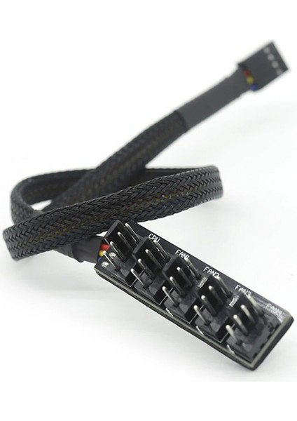 40 cm 1 Ila 5 4-Pin/3-Pin Molex Tx4 Pwm Fan Cpu Hub Splitter Pc Kasa Şasi Soğutucu Güç Uzatma Kablosu Adaptörü Denetleyici (Yurt Dışından)