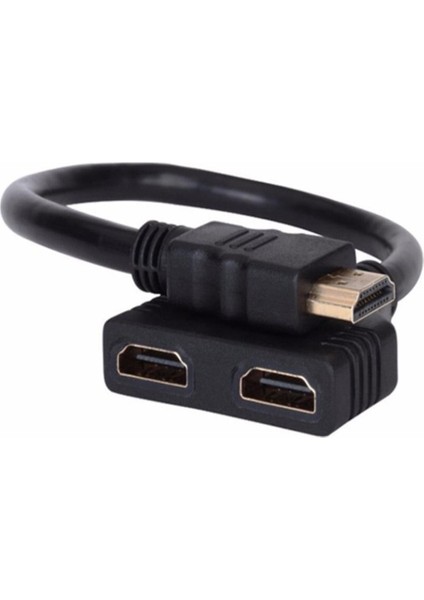 1080P V1.4 Erkek Çift Dişi Adaptör Kablosu 1 In 2 Out Dönüştürücü Bağlantı Kablosu Kablosu HDMI Uyumlu 2 Çift Bağlantı Noktalı Y Splitter (Yurt Dışından)