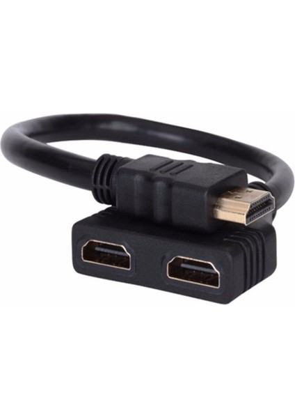 1080P V1.4 Erkek Çift Dişi Adaptör Kablosu 1 In 2 Out Dönüştürücü Bağlantı Kablosu Kablosu HDMI Uyumlu 2 Çift Bağlantı Noktalı Y Splitter (Yurt Dışından)
