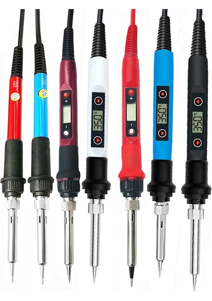 60/80W Dijital Elektrikli Havya Kaynak Demir Aracı Sıcaklığı Ayarlanabilir Havya Ipuçları/stand/teneke Tel (Yurt Dışından)