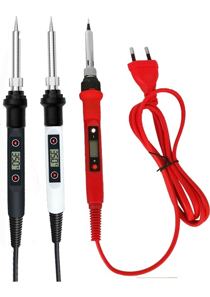 60/80W Dijital Elektrikli Havya Kaynak Demir Aracı Sıcaklığı Ayarlanabilir Havya Ipuçları/stand/teneke Tel (Yurt Dışından)