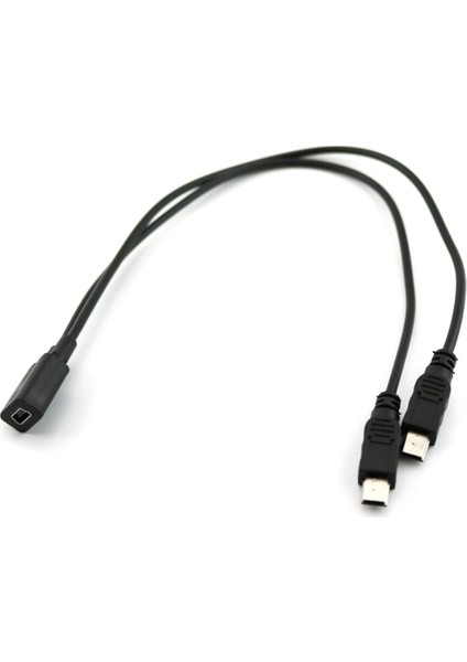 1 Ila 2 Y Ayırıcı Kablo USB 2.0 Mini 5-Pin Dişi - Çift 2 Erkek Dönüştürücü (Yurt Dışından)