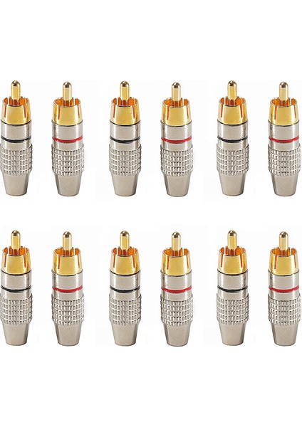 2 Adet Rca Erkek Konnektör Için Kaynaksız Fiş Ses Kablosu Adaptörü Video Güvenlik Kamerası Kaynak Olmadan Yüksek (Yurt Dışından) fiyatları