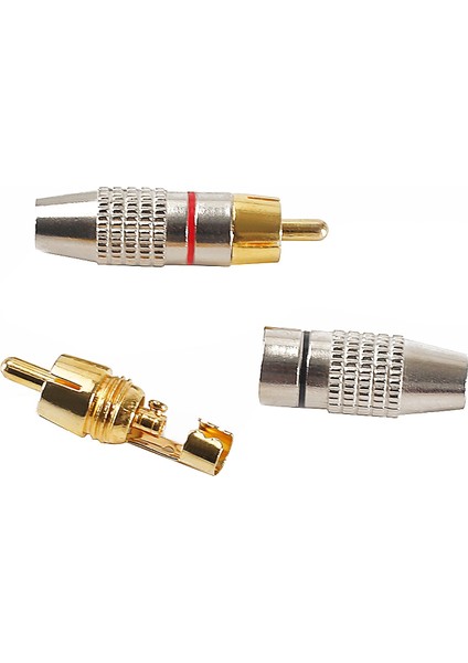 2 Adet Rca Erkek Konnektör Için Kaynaksız Fiş Ses Kablosu Adaptörü Video Güvenlik Kamerası Kaynak Olmadan Yüksek (Yurt Dışından) indirimleri