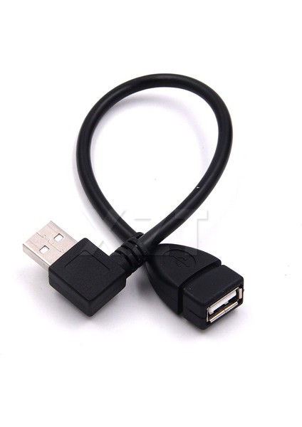 At Yüksek Kaliteli Sol/sağ Açılı 90 Derece USB 2.0 Tip A Erkek - Dişi USB Kablosu Uzatma Kablosu Kablosu (Yurt Dışından)