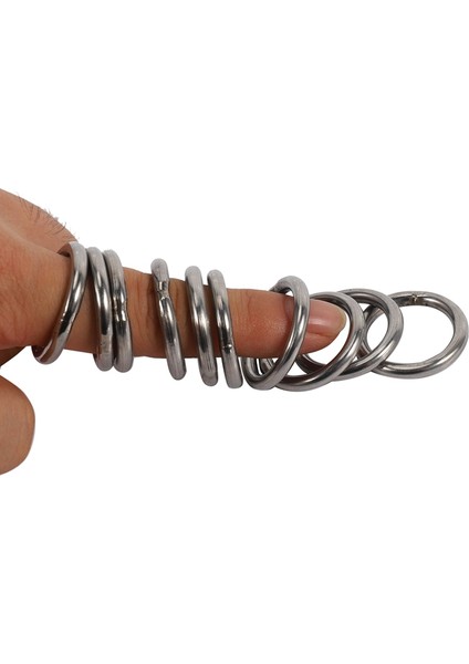 Srıwen M4 x 30MM Paslanmaz Çelik Çemberleme Kaynaklı Yuvarlak O Halkalar 20 Adet (Yurt Dışından)