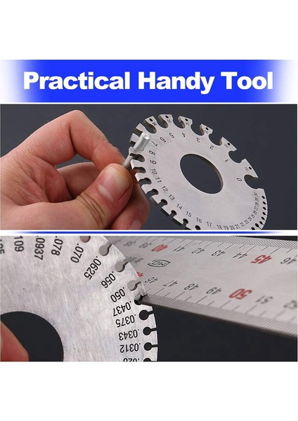 Zoroom Kaynak Ölçer Seti Islak Film Tarak Tel Sac Kalınlığı Ölçer Yuvarlak Tel Kablo Sac Ölçer (Yurt Dışından) modelleri